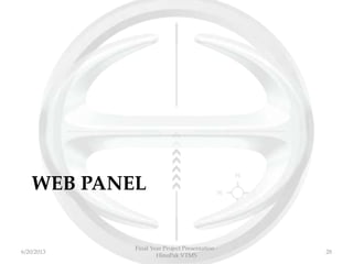 WEB PANEL
Final Year Project Presentation -
HinoPak VTMS
286/20/2013
 