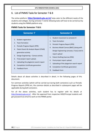 B.E./BTECH Final year project guidelines manual | PDF