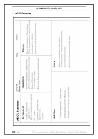B.E./BTECH Final year project guidelines manual | PDF