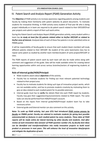 B.E./BTECH Final year project guidelines manual | PDF