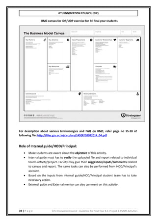 B.E./BTECH Final year project guidelines manual | PDF