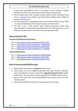 B.E./BTECH Final year project guidelines manual | PDF