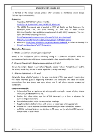 B.E./BTECH Final year project guidelines manual | PDF