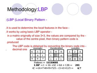 face recognition system using LBP | PPT
