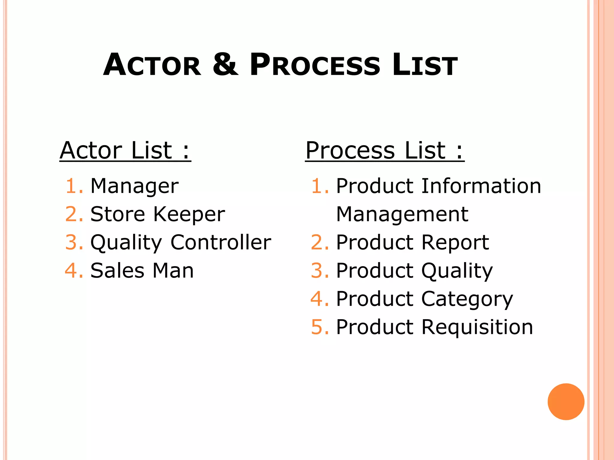 Final year project on Inventory management | PPTX