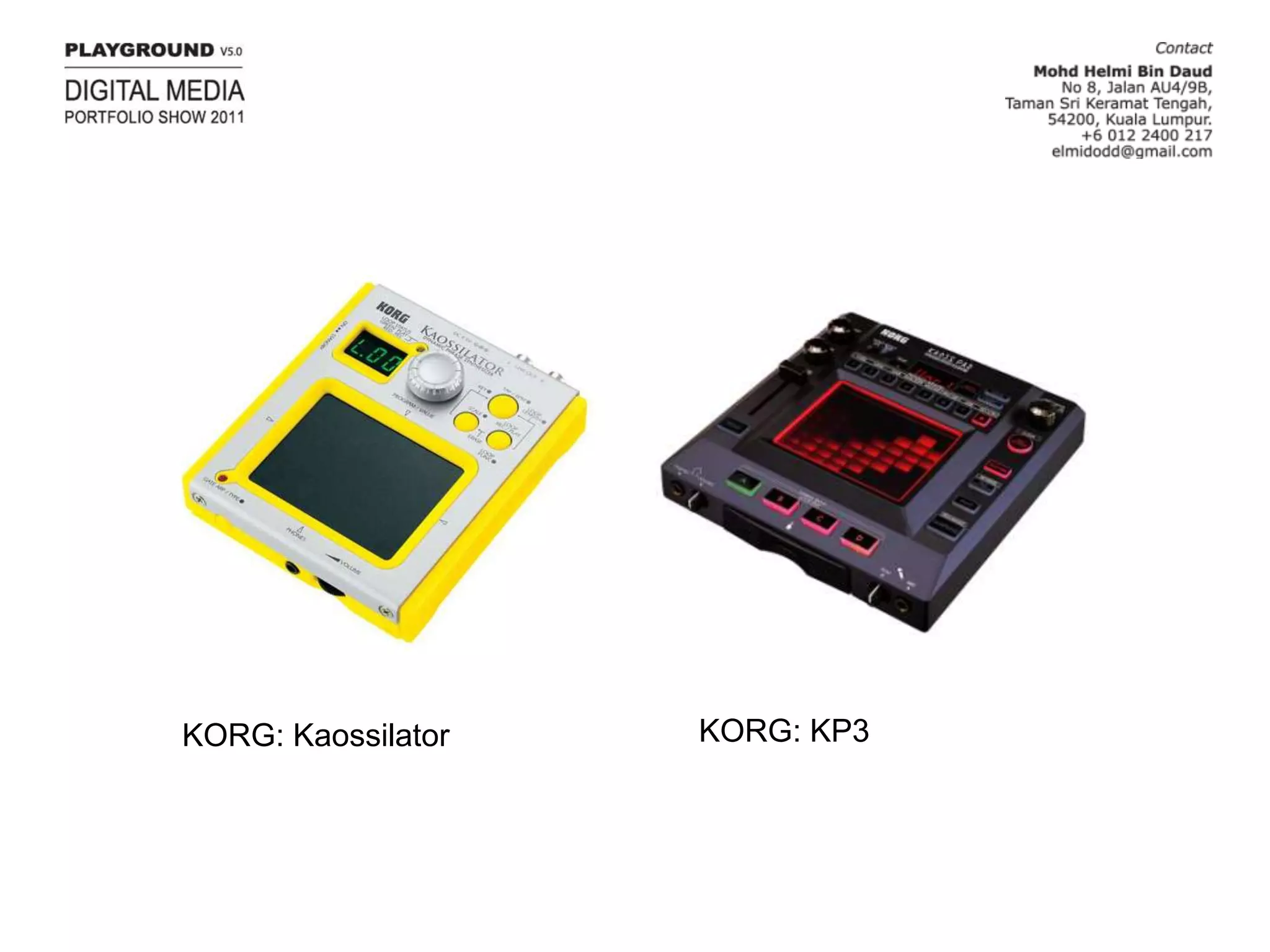 KORG: KP3KORG: Kaossilator