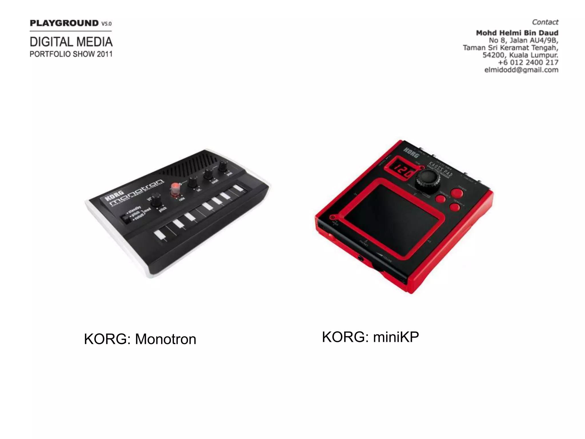 KORG: miniKPKORG: Monotron