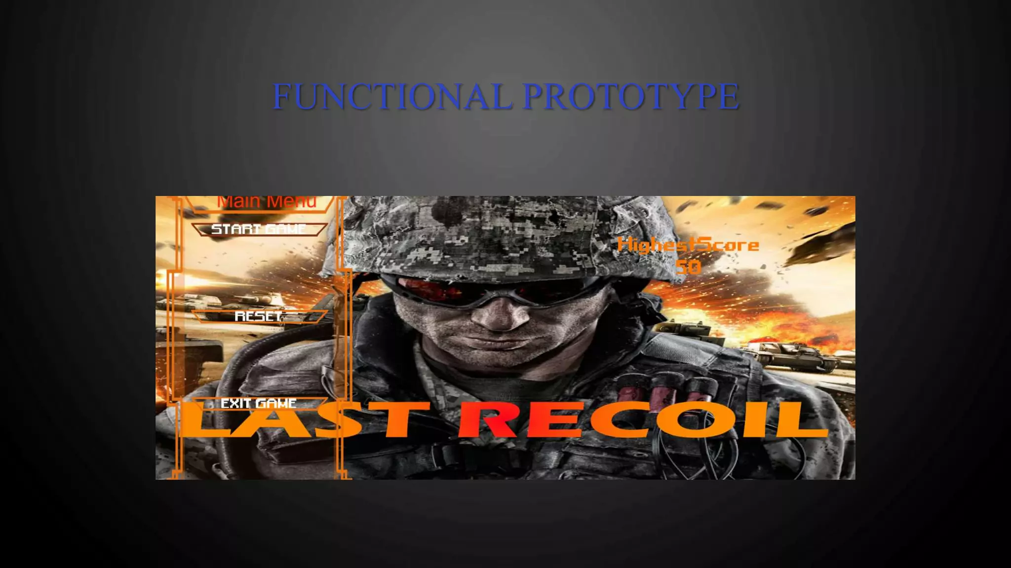 FUNCTIONAL PROTOTYPE
 