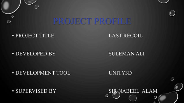 Final year project presentation | PPTX