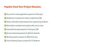 Final Year Projects 2026 for CSE Students | PDF