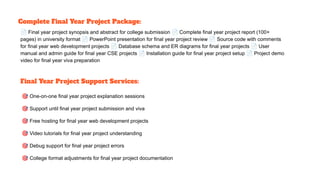 Final Year Projects 2026 for CSE Students | PDF