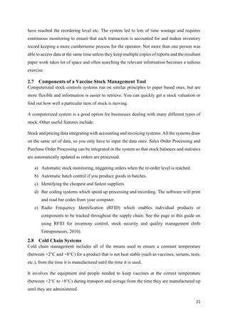 Vaccine Stock Management Tool - System documentation | PDF