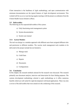 Vaccine Stock Management Tool - System documentation | PDF