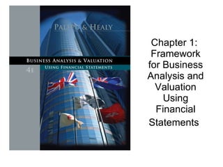 Chapter 1:  Framework for Business Analysis and Valuation Using Financial Statements   