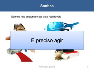 Sonhos
Sonhos não costumam ser auto-realizáveis

É preciso agir

Profº Gilson Evaristo

6

 