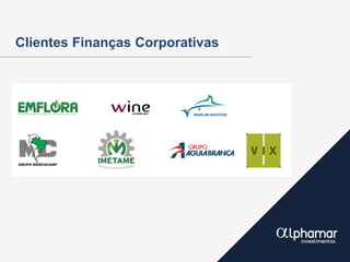 Clientes Finanças Corporativas
 