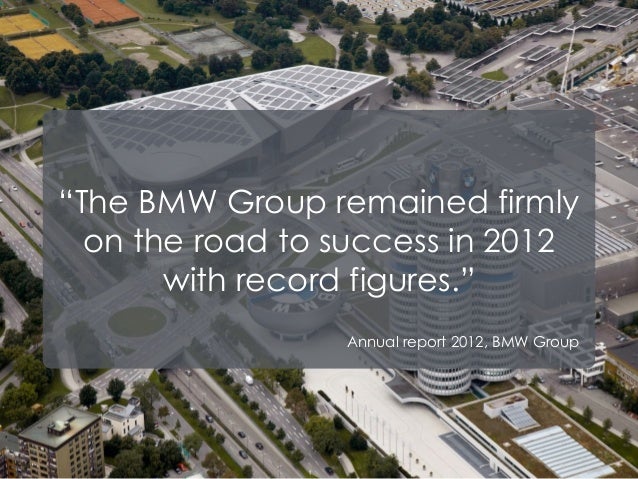 Bmw group annual report 2012 pdf