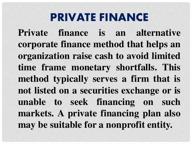 Private money loans defined Private money loans defined