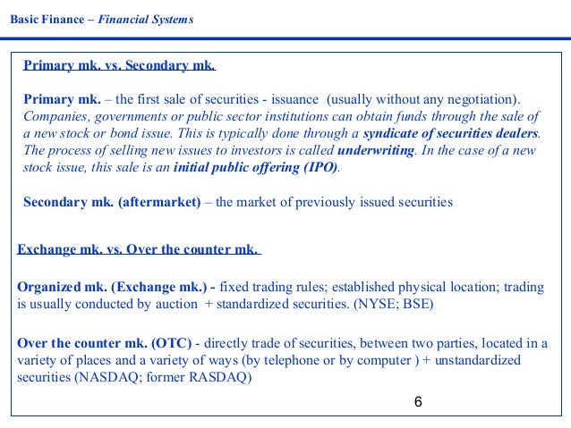 Is an ipo primary or secondary