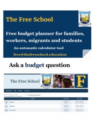 Ask a budget question
 