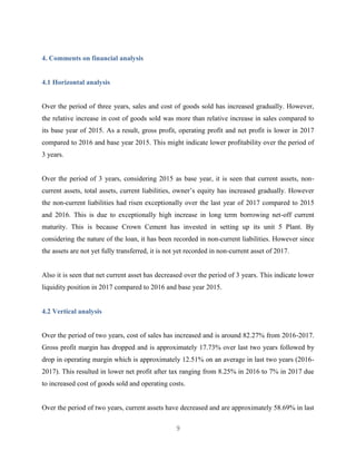 Financial Analysis of Cement Industry Bangladesh | PDF