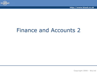 Finance and Accounts 2 