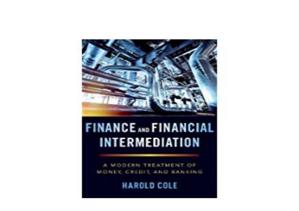 hardcover Finance and Financial Intermediation A Modern Treatment of