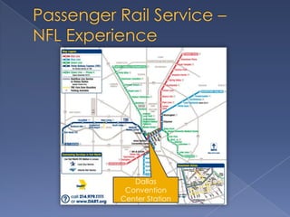 Passenger Rail Service –NFL ExperienceDallas Convention Center Station