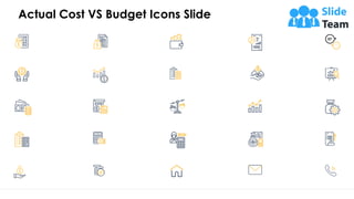 Actual Cost VS Budget Icons Slide
13
 