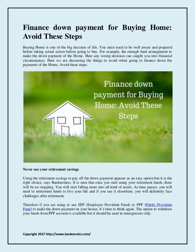 when buying a house when do you pay the down payment