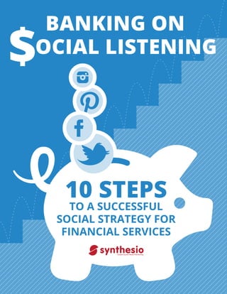 10 STEPS
TO A SUCCESSFUL
SOCIAL STRATEGY FOR
FINANCIAL SERVICES
BANKING ON
OCIAL LISTENING
 