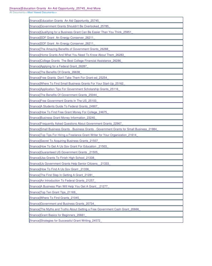 Finance Education Grants An Aid Opportunity 25745