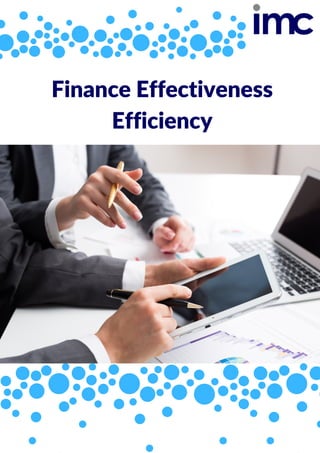 Finance Effectiveness
Efficiency
 