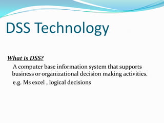 Finance function and dss | PPTX