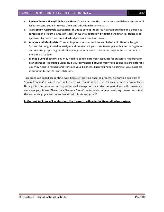 finance ledger