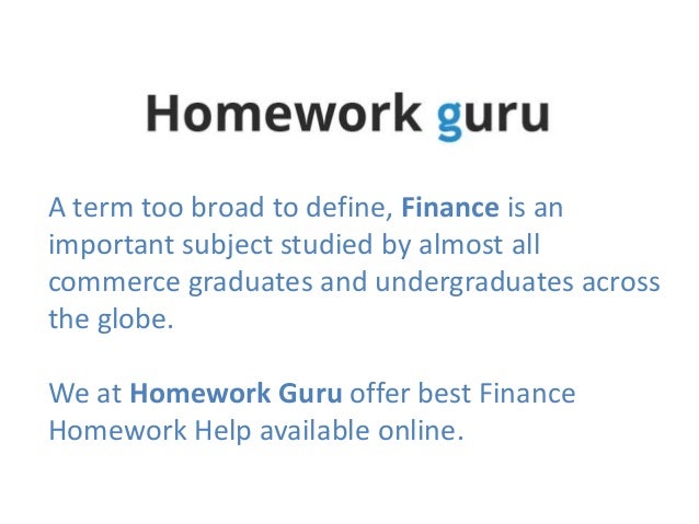 Online homework assignment help homework