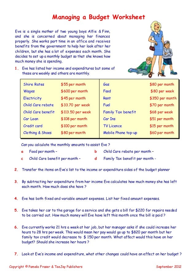 Australian Lifeskills Budgeting Level 3