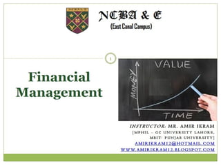 Financial management; Time Value of Money (2)
