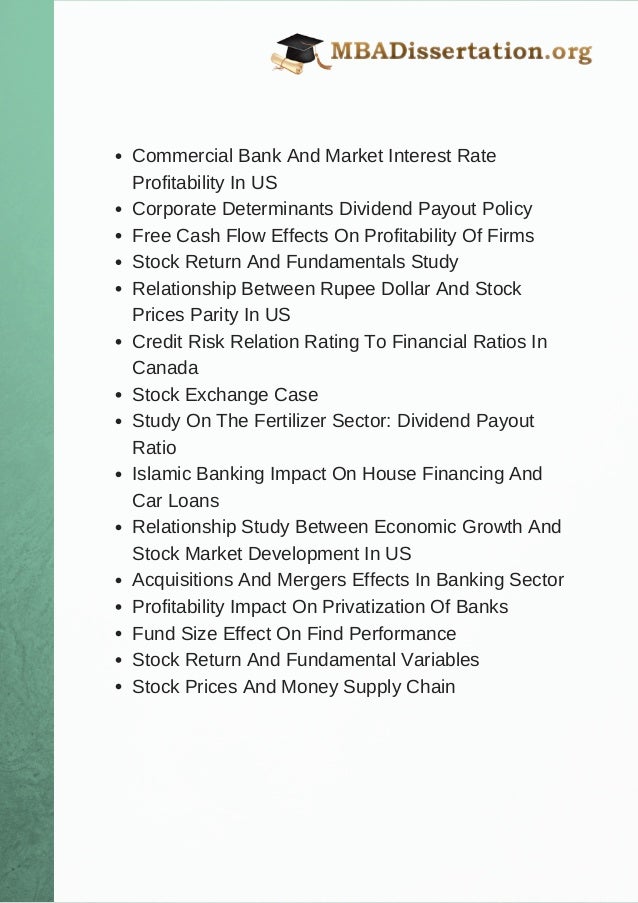 research thesis topics in finance