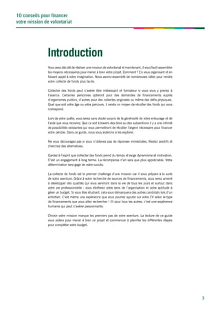 Financement Mission Volontariat Humanitaire