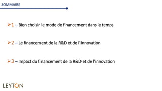 Financement de l’innovation pour les startup - CIR C2I JEI