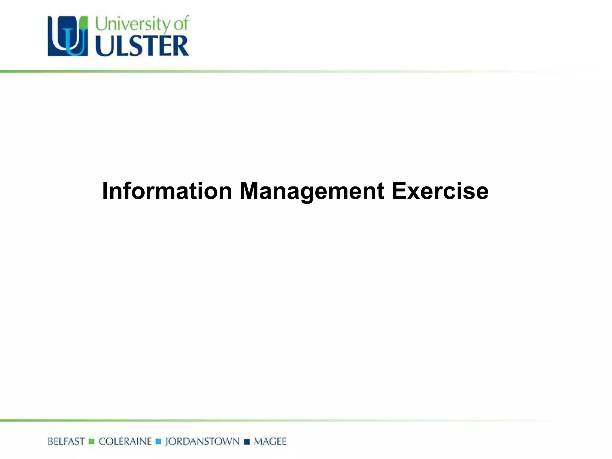Information Management Exercise 