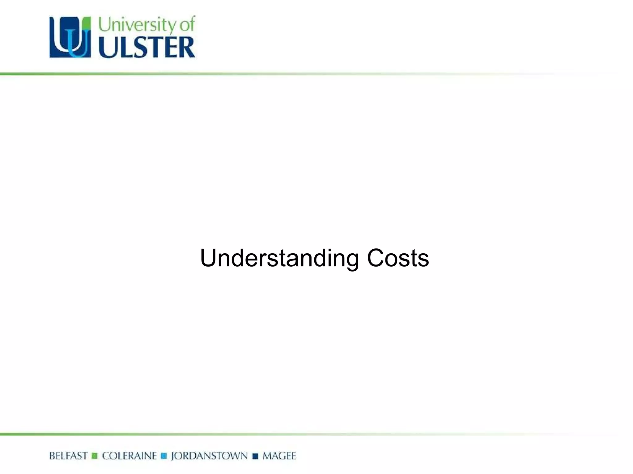 Understanding Costs 