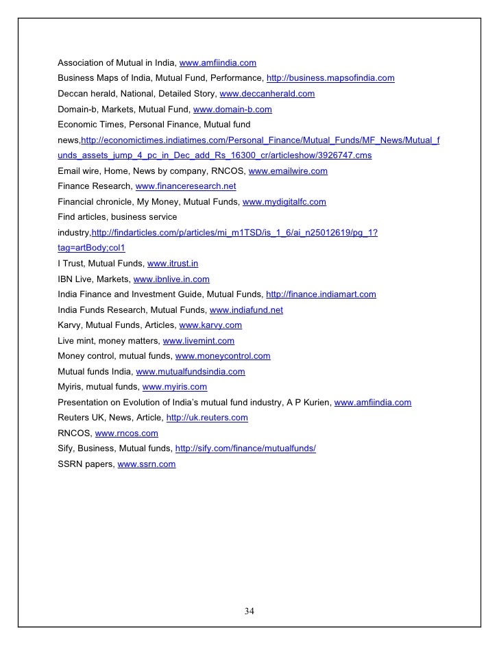 Research papers on performance evaluation of mutual funds