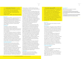 8 
• ouvrir des voies nouvelles vers les 
technologies futures et émergentes 
(FET), en soutenant une recherche 
collaborative, interdisciplinaire tout en 
suivant des modes de pensée novateurs. 
Budget 2014-2020 : 2,7 milliards d’euros 
Pour qui ? 
Entreprises dont PME ; autorités 
publiques ou gouvernementales (locales, 
régionales ou nationales) ; chercheurs 
débutants (étudiants de troisième cycle) 
et expérimentés ; groupes de recherche 
relevant d’universités ou d’instituts 
de recherche ; institutions dirigeant 
des infrastructures de recherche d’un 
intérêt transnational ; organisations et 
chercheurs de pays tiers (non membres 
UE, non-associés à Horizon 2020) ; 
organisations internationales ou de la 
société civile. 
Pourquoi ? 
Créer des collaborations visant à 
explorer de nouveaux domaines de 
recherche pluridisciplinaire à hauts 
risques et à accélérer le développement 
de technologies émergentes. 
Les activités soutenues viseront à 
contribuer à : promouvoir et soutenir 
l’émergence de technologies 
radicalement nouvelles ; initier le 
développement d’écosystèmes de 
recherche et d’innovation européens 
autour de ces technologies. 
Quel financement ? 
- Actions de recherche et d’innovation 
- Actions de coordination et de soutien 
- Accords-cadres de partenariat 
Pour plus de détails sur les différents 
types d’actions et instruments financiers, 
reportez-vous p. 21 - 22 
Comment ? 
Déclinaison en appels à projets : 
- FET Open, encourager les idées 
innovantes. 
FET Open soutient dans ses premiers 
pas la recherche scientifique et 
technologique axée sur l’exploration 
de nouvelles bases, qui serviront 
à développer les technologies 
révolutionnaires du futur en remettant 
en question les paradigmes actuels et 
en ouvrant de nouveaux domaines à 
l’exploration. Approche bottom up. 
40 % du budget FET ; 
- FET ProActiv, favoriser le 
développement de thèmes et 
communautés émergentes. 
FET ProActiv soutient la recherche 
exploratoire, susceptible de générer une 
masse critique de projets interconnectés 
qui, ensemble, constituent un réservoir 
européen de connaissance ; 
- FET Flagship, relever les grands 
défis scientifiques et technologiques 
interdisciplinaires. 
FET Flagship soutient des activités de 
recherche scientifique et technologique 
ambitieuses à grande échelle visant à 
réaliser une percée dans des domaines 
jugés pertinents. 
Portail du Participant : 
ec.europa.eu/research/participants/ 
portal/desktop/en/opportunities/h2020 
Plus d’infos : 
ec.europa.eu/digital-agenda/en/ 
future-emerging-technologies-fet 
I. Horizon 2020 : Recherche & Innovation // 2. Les 3 priorités de financement // a.L’«Excellence scientifique» 
 