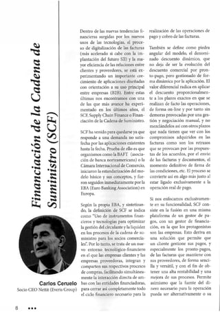 Financiación de la cadena de suministro (SCF), CPO Magazine, Carlos Ceruelo