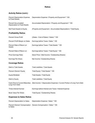 Financial analysis-report-template | PDF