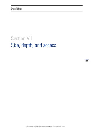 Financial Development Report 2008