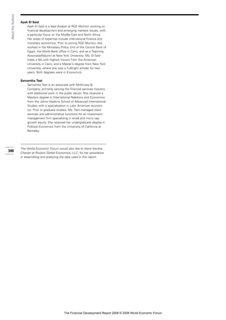 Financial Development Report 2008