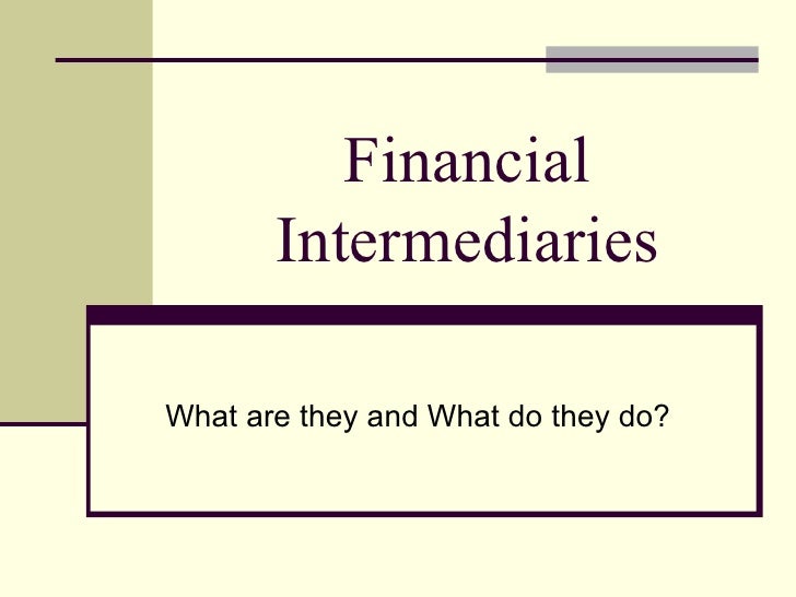 Market intermediaries